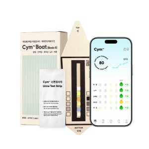 [사람용/ 10회분] 소변검사키트 단백뇨검사지 단백뇨 혈뇨 포도당 케톤 pH 옐로시스 Cym702 Boat