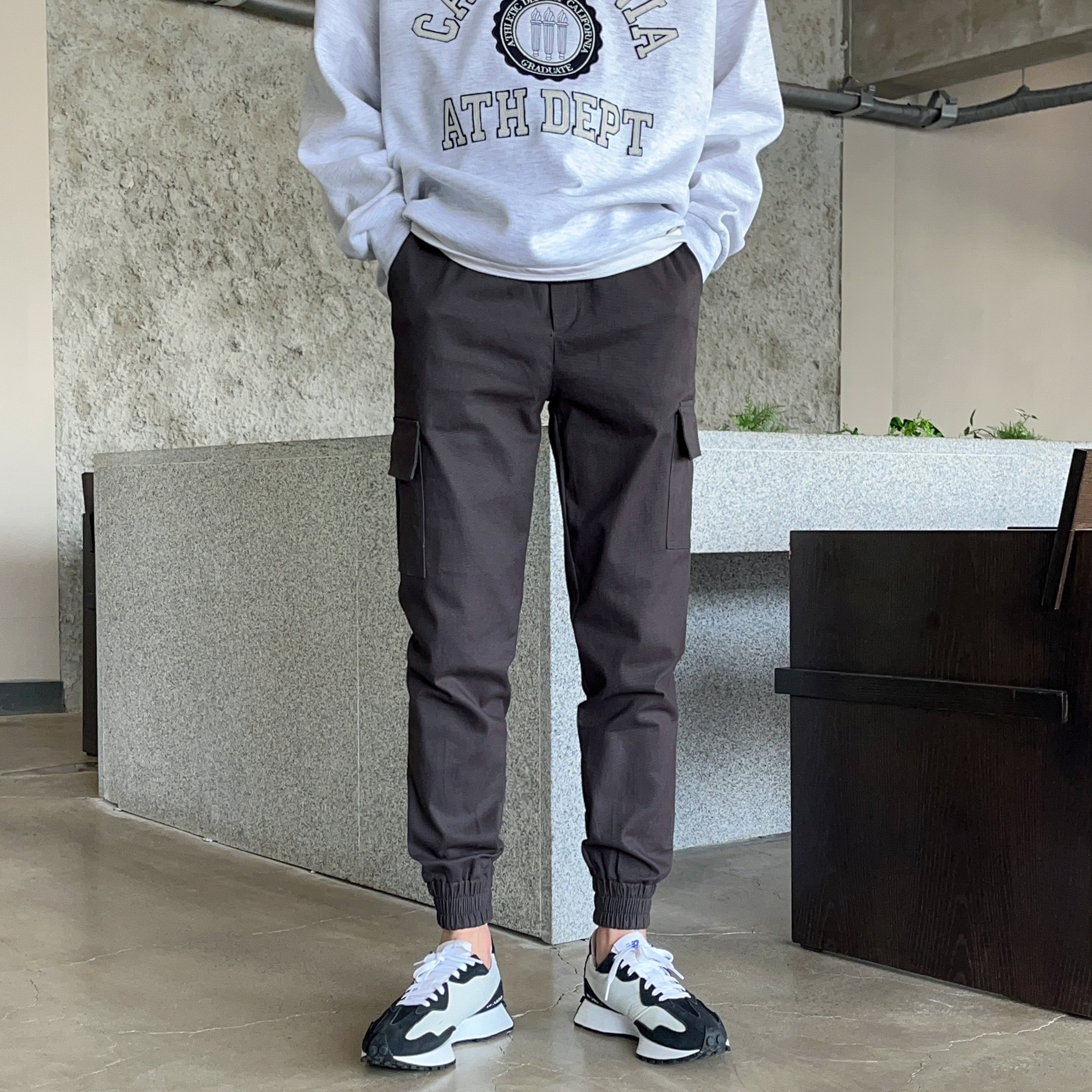 라이프 워싱 카고 조거팬츠