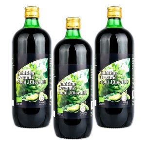 애드웰하우스 타히티안 착즙 유기농 노니 주스 원액 즙 100% 1L x 3병