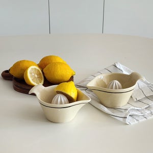 (국내도예가제작)AUX 라인 도자기 스퀴저 / 레몬즙짜개