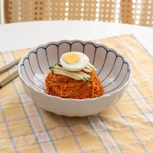 다온아토 일본 대형 와이드 면기 덮밥 라면 우동 비빔밥 도자기 그릇 데이지