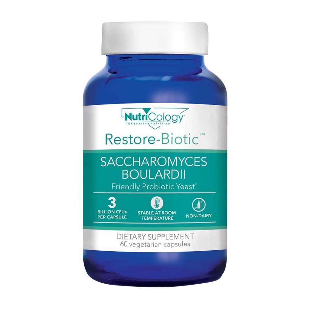 뉴트리콜로지 <b>리스토어</b><b>바이오틱 사카로미세스 보울라디</b> 30억 CFU 60정