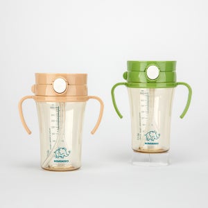 맘스모도 이지 빨대컵 PPSU 원터치 코끼리 역류방지 어린이집 물통 250ml