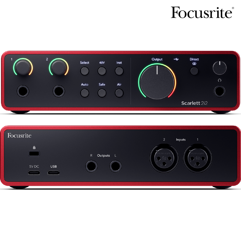 Focusrite Scarlett 2i2 4th Gen Audio Interface (포커스라이트 스칼렛 2i2 4세대)