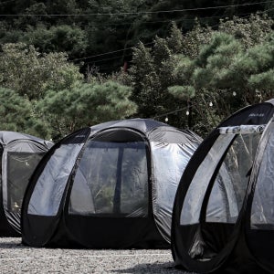 폴라리스 P1 TPU 돔텐트 캠핑 원터치 투명 쉘터 우레탄 동계 투명텐트