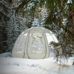 폴라리스 P1 TPU 돔텐트 캠핑 원터치 투명 쉘터 우레탄 동계 투명텐트