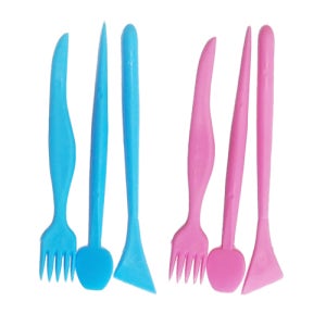 찰흙칼 세트 지점토공작칼 (색상랜덤)