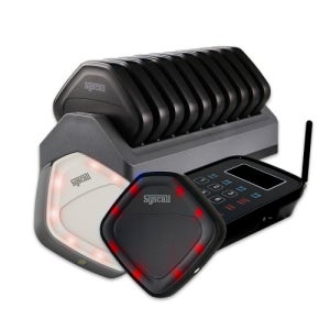 링고벨 카페 커피숍 진동벨 슬림형 무선진동벨 10개세트 SGP-300R_10C 전송기 세트 로고스티커 무료제작