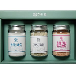 하티밀 프리미엄소금 명절선물세트, 답례품(집들이 명절 결혼식 돌잔치 어린이집)