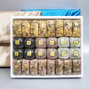 조현제떡연구소 궁중영양떡 2,5k 명절선물세트 굳지않는 쫄깃한 수제 두텁떡 영양떡 개별랩포장 고급보자기 식사대용 추석선물 설날 떡선물 답례떡 찹쌀떡 이바지 합격기원