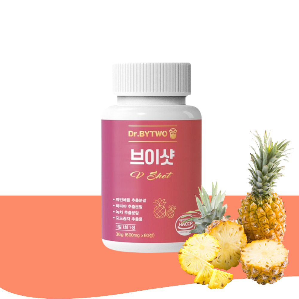 브로멜라인 브로멜린 파인애플효소 단백질 분해효소 60정