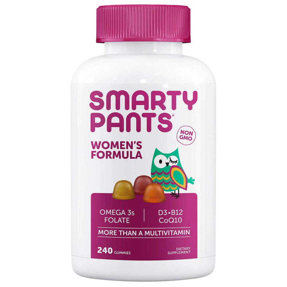 스마트팬츠 여성종합멀티비타민+오메가3 D3 <b>셀레늄</b> DHA 이노시톨 <b>SmartyPants</b> Women’s Formula Multivitamin 240구미젤리