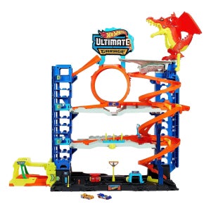 핫휠 Hot Wheels 시티 얼티밋 차고 플레이세트 드래곤과의 전투 자동차 장난감