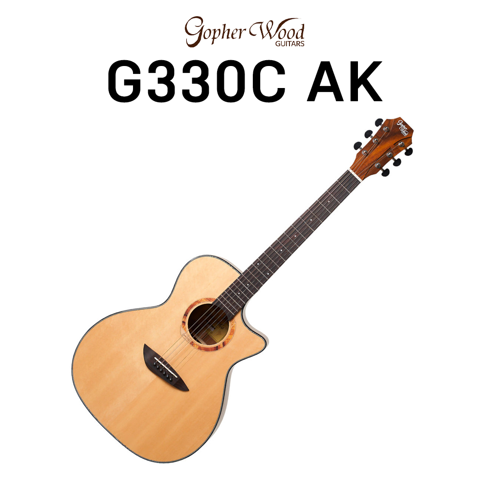 고퍼우드 기타 G330C AK 포크 어쿠스틱 통기타