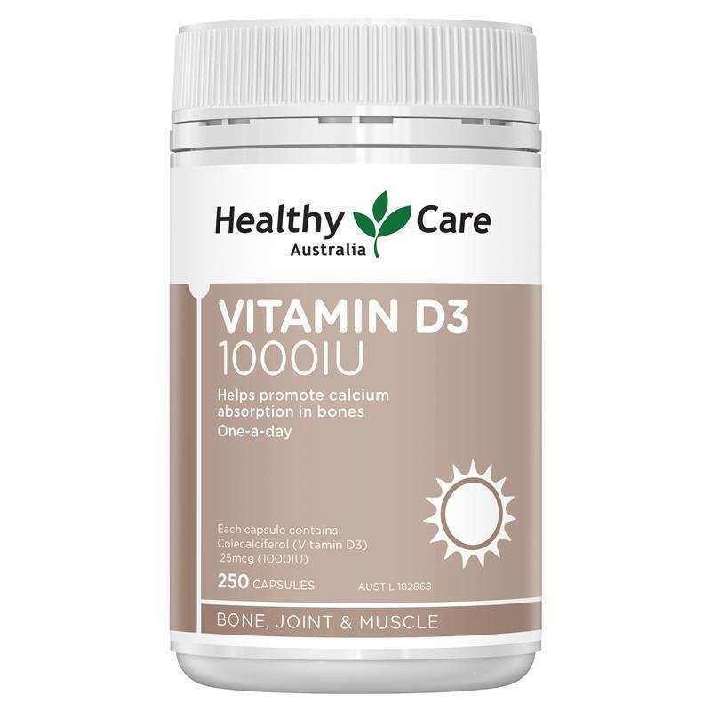 Healthy Care 헬시케어 <b>비타민 D3</b> 1000IU 캡슐 250정