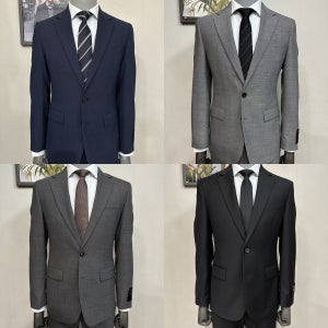 바쏘옴므 남자정장 봄여름가을 네이비 블랙 하객룩 슬림 레귤러 세미 스판 셋업 남성수트 99