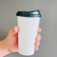 큰종이컵 16온스 16oz 큰거 두꺼운 무지 카페일회용 테이크아웃 컵 480ml 100개