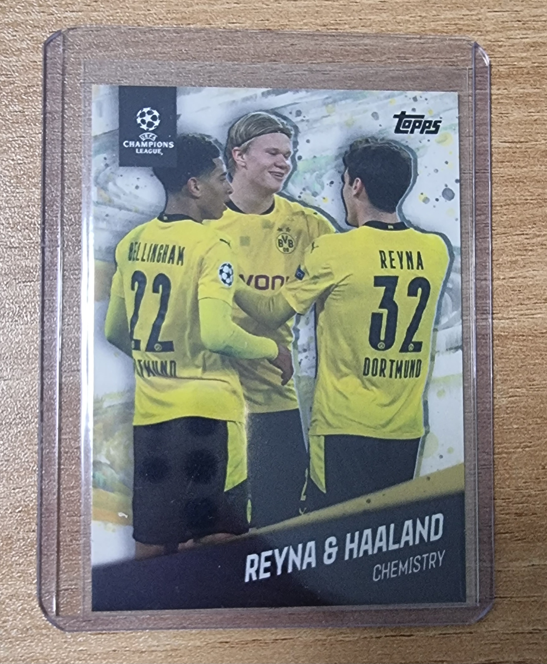 엘링 홀란드 & 주드 벨링엄 & 지오반니 레이나 2021 Topps American Dream BVB Dortmund 홀란 축구카드