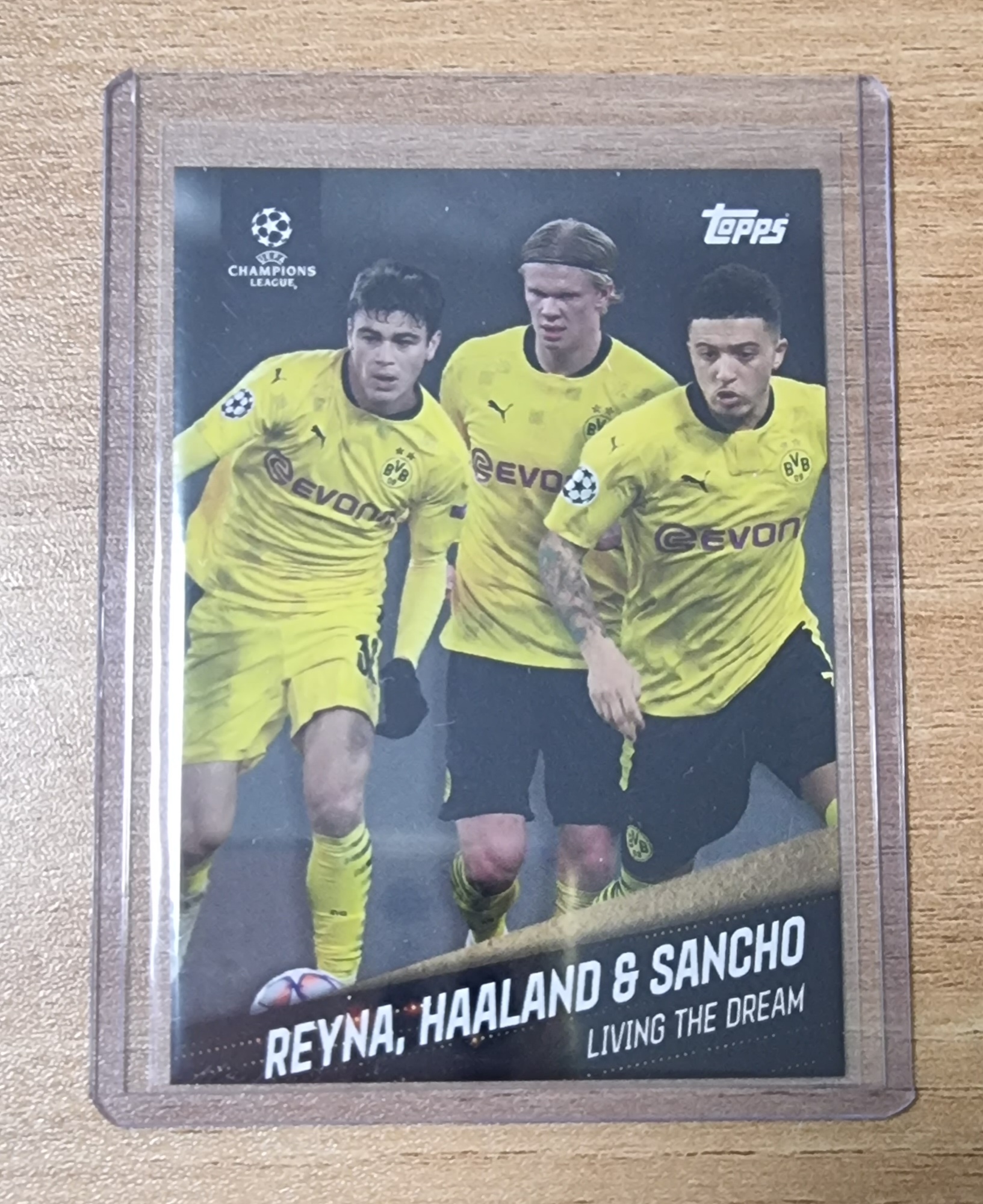 엘링 홀란드 & 산초 & 지오반니 레이나 2021 Topps American Dream BVB Dortmund 홀란 축구카드