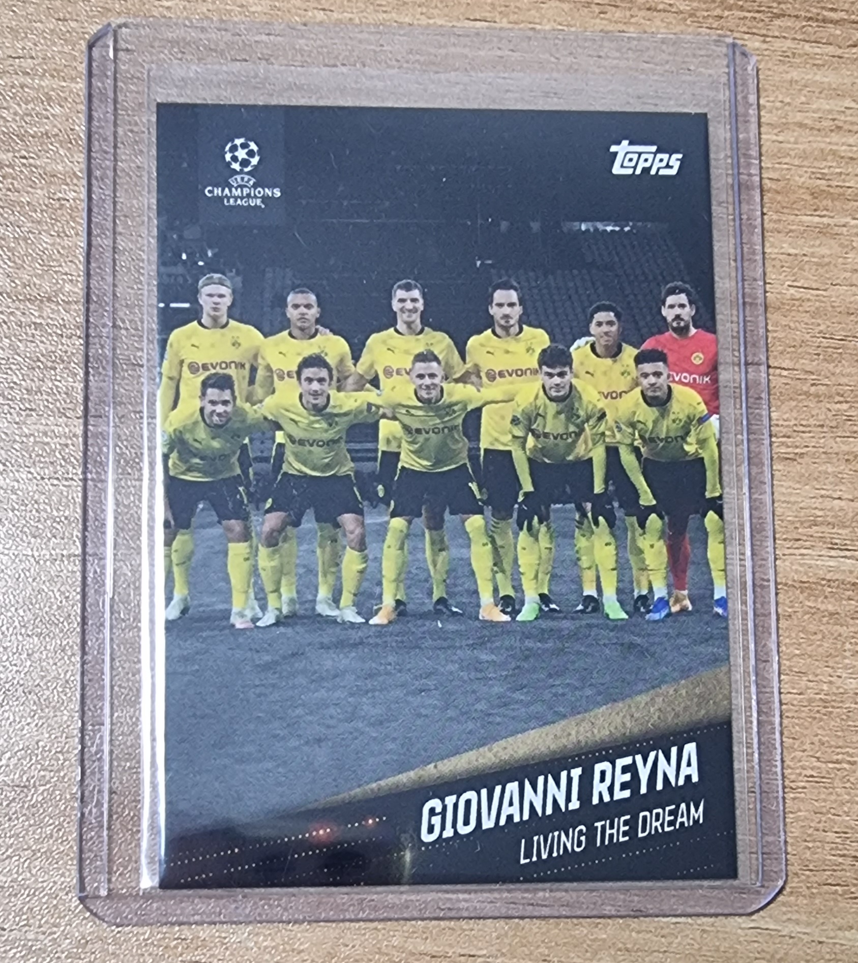 엘링 홀란드 & 주드 벨링엄 포함 팀 카드 2021 Topps American Dream BVB Dortmund 홀란 축구카드