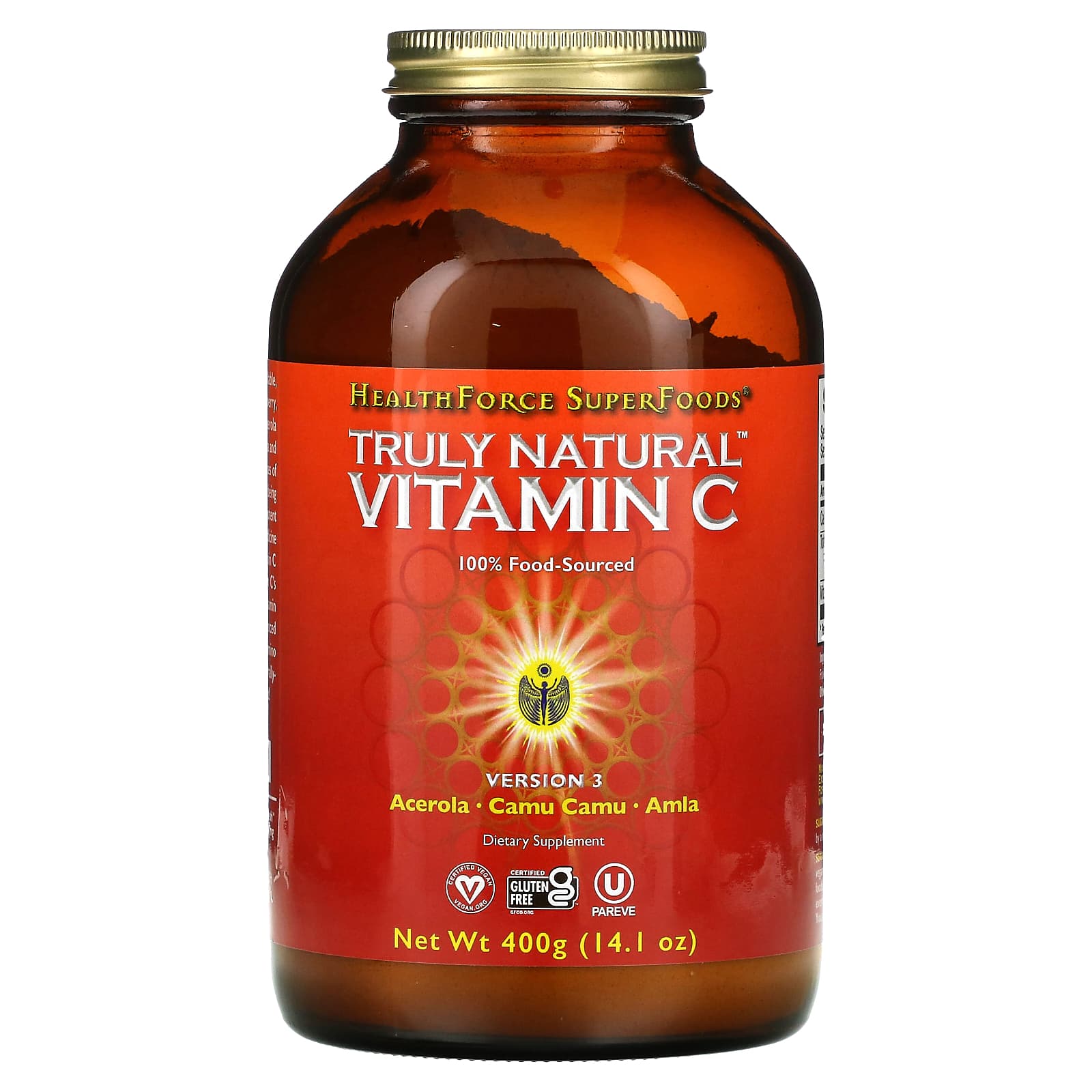 헬스포스수퍼푸드 Truly Natural <b>비타민C 400g</b>(14.1oz)