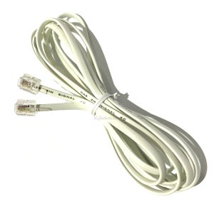 전화선 100m 국산 연결 케이블 제작 팩스선 6p4c 흰색