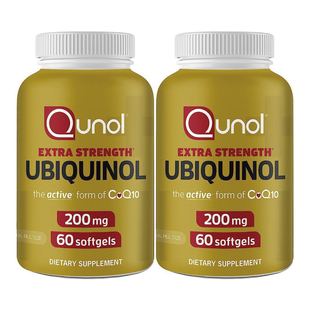 쿠놀 엑스트라 스트렝스 유비퀴놀 CoQ10 200mg 60캡슐 2팩 <b>에너지 큐텐</b> 해외