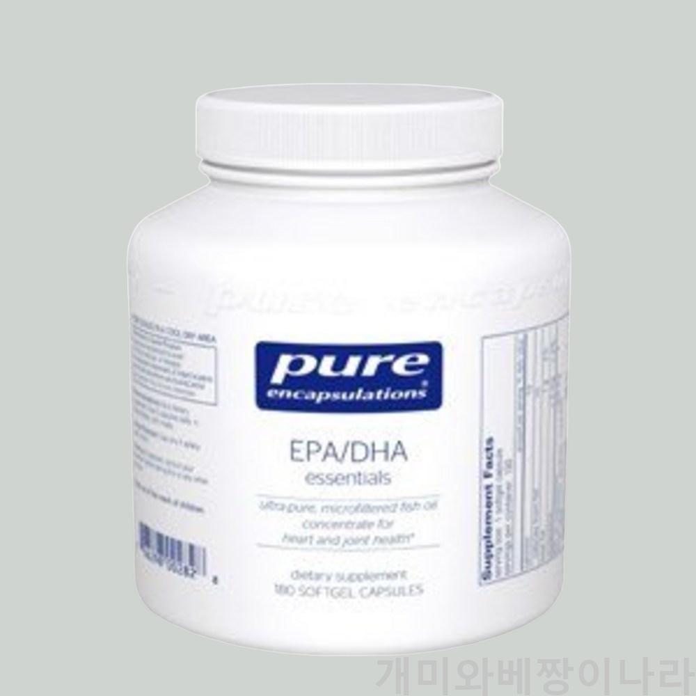 <b>퓨어인캡슐레이션 오메가3</b> EPA DHA 에센셜 180캡슐