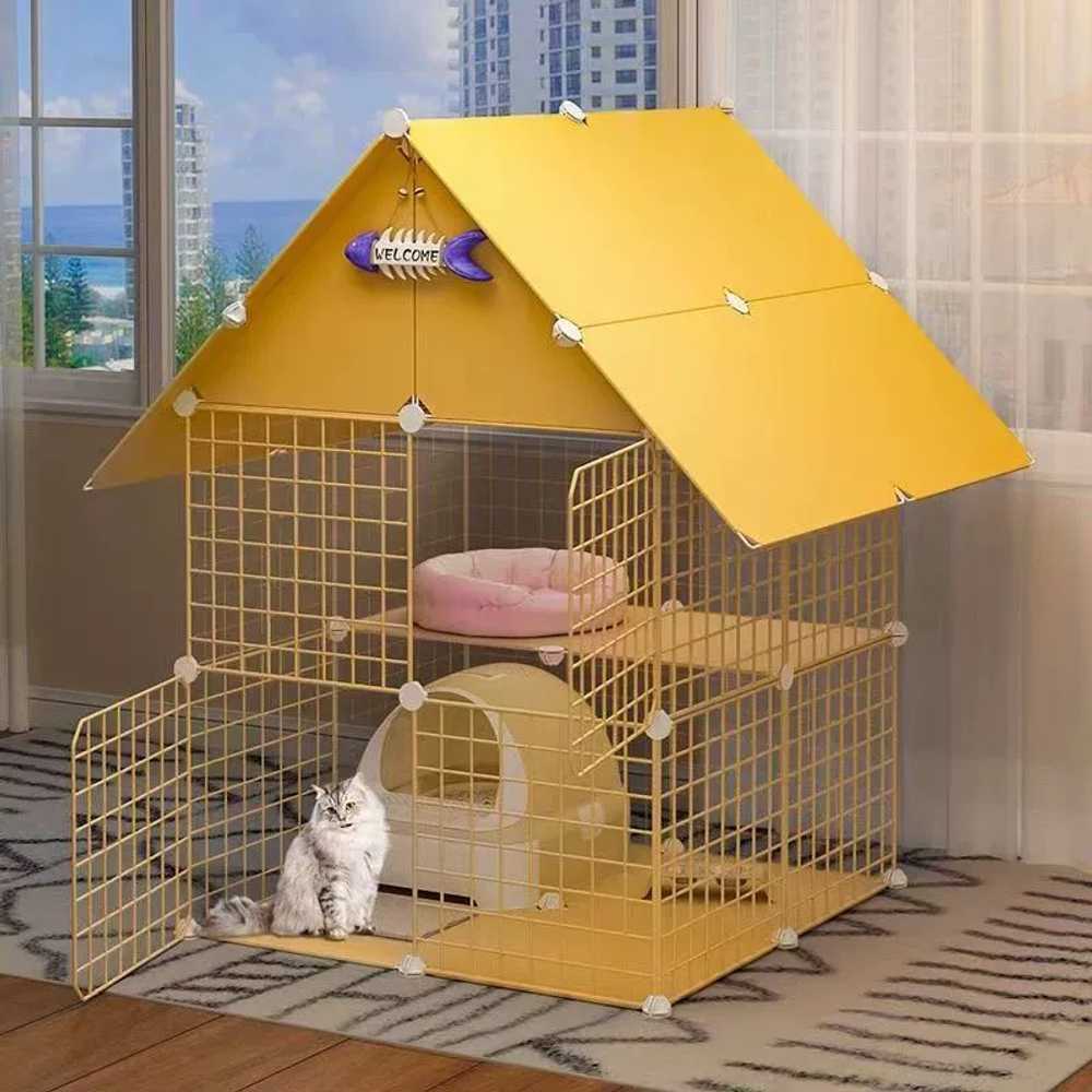 토끼집 토끼케이지 고양잉 친칠라 분리 사각철장 중형 애완용