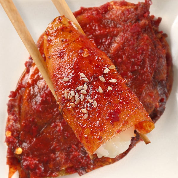밥도둑 단풍콩잎 노란 콩잎 장아찌 양념 김치