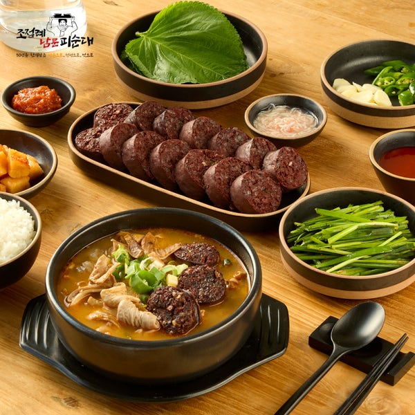 조점례남문피순대 50년 전통 [1인세트] 순대국밥+피순대 택배