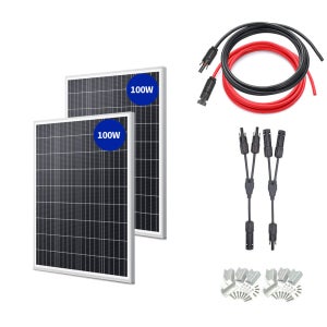 녹원 태양광 태양열 패널 단결정 100W-200W 차량용 캠핑카 카라반 풀세트