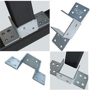 사각파이프 조인트 아연 각파이프 연결 각관 브라켓 클램프 조인트 스틸 E형 25x25