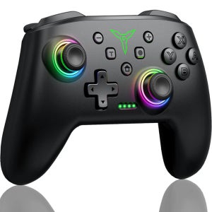 스위치 컨트롤러 조이스틱 게임패드 블루투스 RGB 닌텐도 6축