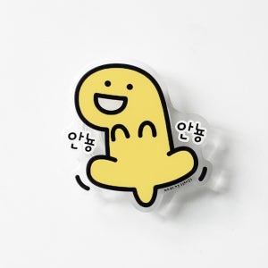 쏭스체인지톡 그립 톡홀더 탈부착 스마트톡 핸드폰 거치대 꼼지락 티라노 안뇽안뇽