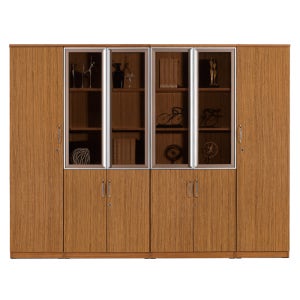 고급사무용 TLC-7103,7113,AL7105 변호사실 티크 중역용 반유리장 시리즈 (실버샷시)