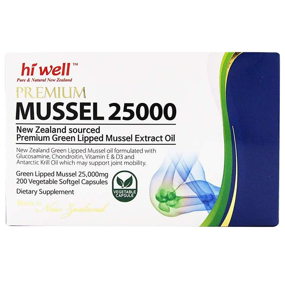 Hi Well Premium Mussel 25000 하이웰 <b>프리미엄 머슬 25000</b> 200소프트젤