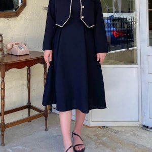 결혼식 하객룩 봄 하객원피스 빅사이즈 88 77사이즈 트위드 자켓 엄마 롱 원피스 돌잔치