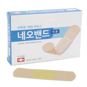 뉴바이오제약 네오밴드 표준 덕용 22매 1갑 /일회용 밴드