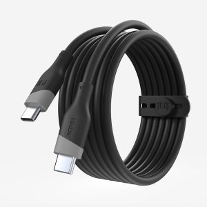 실키 C타입 to C 100W 240W 5A PD 고속충전 케이블 블랙, 1개, 0.5m