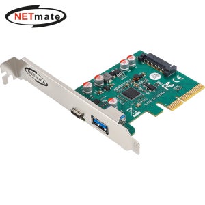 USB3.1 Gen2 2포트 PCI Express 카드 슬림PC겸용 NM-SWC07N