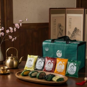 [김민경찹쌀떡] 냉동실에 쟁여놓기 좋은떡 아침식사대용 쑥찹쌀떡 개별포장 명절 부모님 어르신 답례떡 50구 선물세트