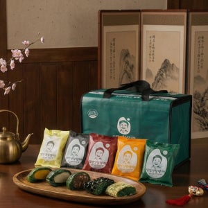 김민경찹쌀떡 냉동실에 쟁여놓기 좋은떡 아침식사대용 쑥찹쌀떡 개별포장 명절 부모님 어르신 답례떡 50구 선물세트