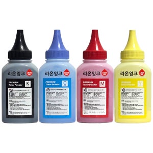 삼성 무한 컬러 레이저 프린터 용 자가 리필 토너파우더 세트