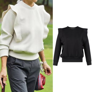 벤시아 여성 가을 라운드넥 러프 골프맨투맨 BETO3A610W