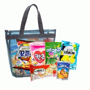 과자세트 종합선물 답례품 간식 꾸러미/카프리썬 칸쵸 마이쮸 꼬깔콘 미니웨하스 레몬캔디