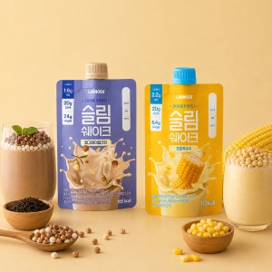 랩노쉬 슬림쉐이크 2종 7개입 다이어트 프로틴 단백질 쉐이크 파우치 고단백질 20g
