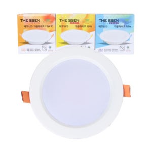 더쎈 에코 다운라이트 95mm(4인치) 매입등 매립등 컨버터 플리커로우 10w