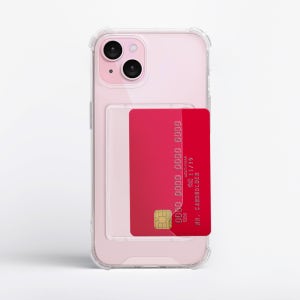 168cm 아이폰 카드수납 케이스 범퍼 클리어 투명, 아이폰15