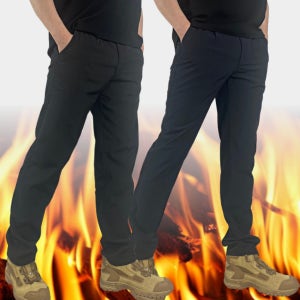 1+1 겨울 기모 무지 스판 남성 작업 바지 빅사이즈 남자 카고 조거팬츠 작업복